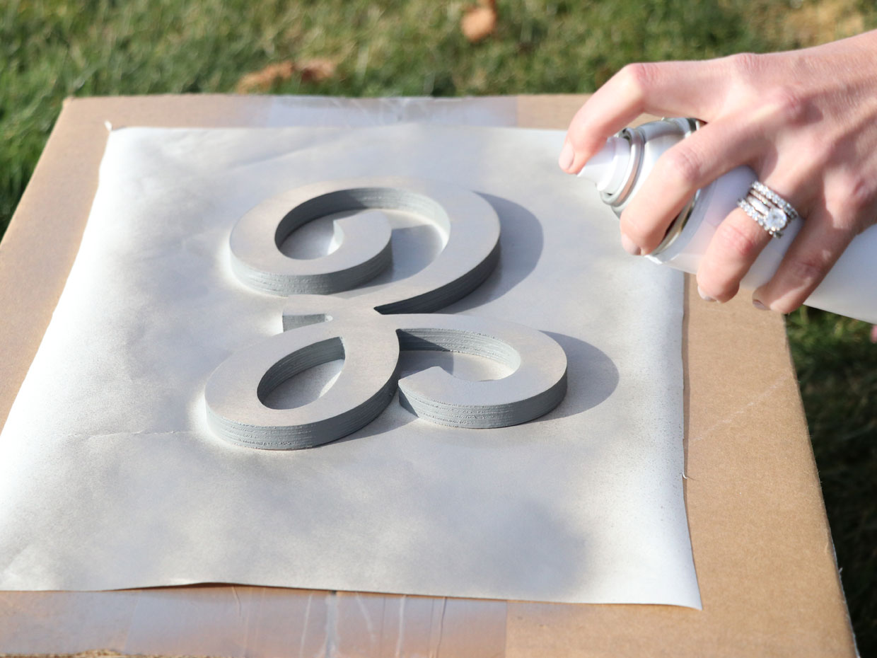 Solid Wooden Painted Letter